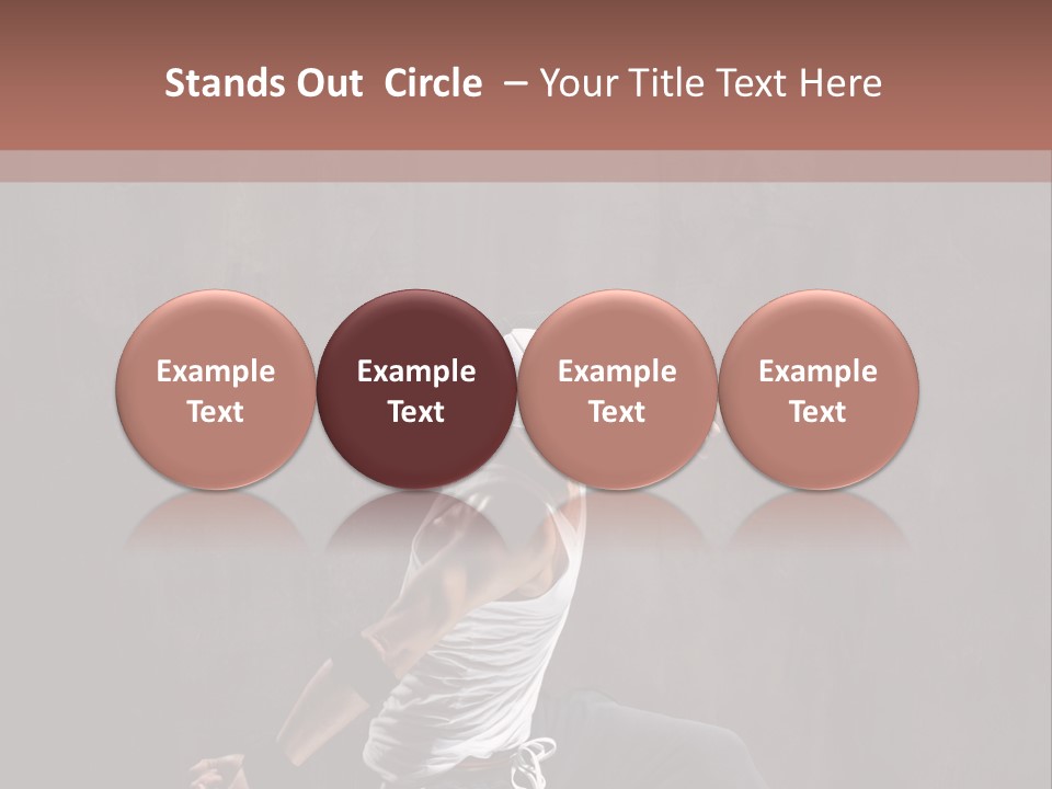 Aerobics Cool Pose PowerPoint Template