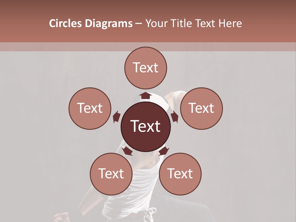 Aerobics Cool Pose PowerPoint Template