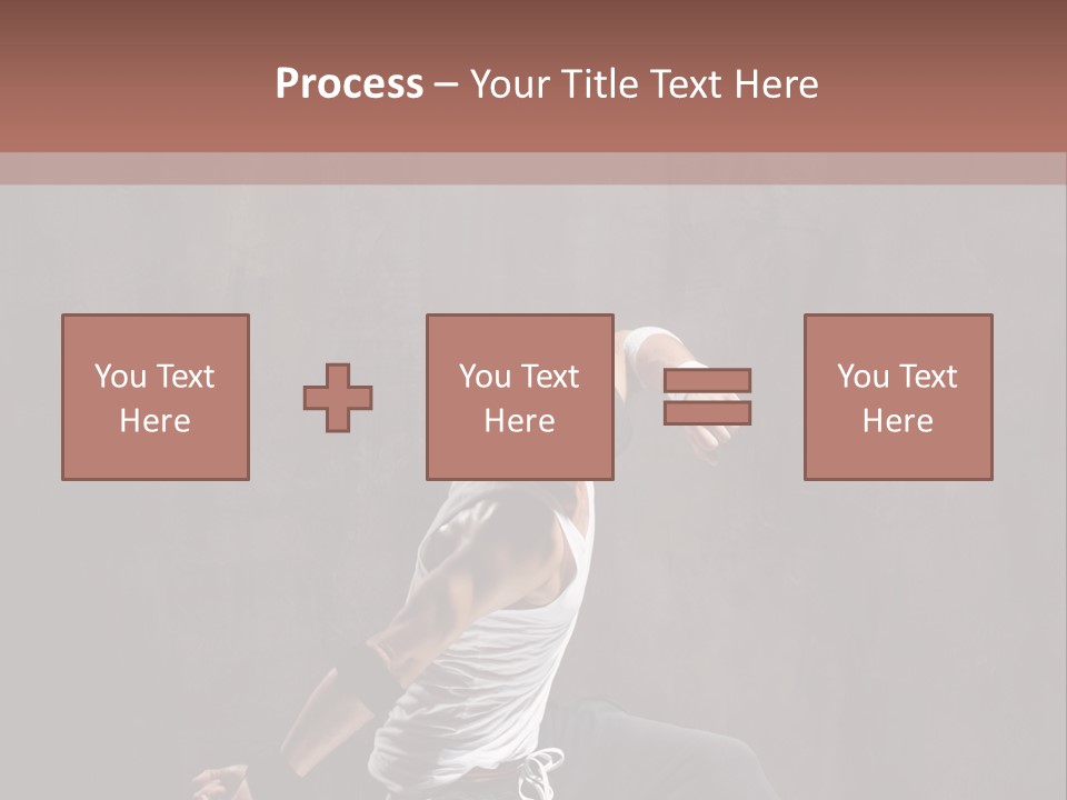 Aerobics Cool Pose PowerPoint Template