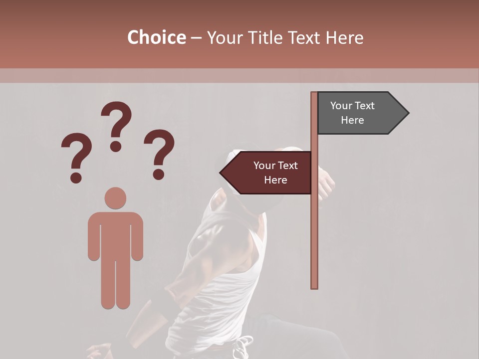 Aerobics Cool Pose PowerPoint Template