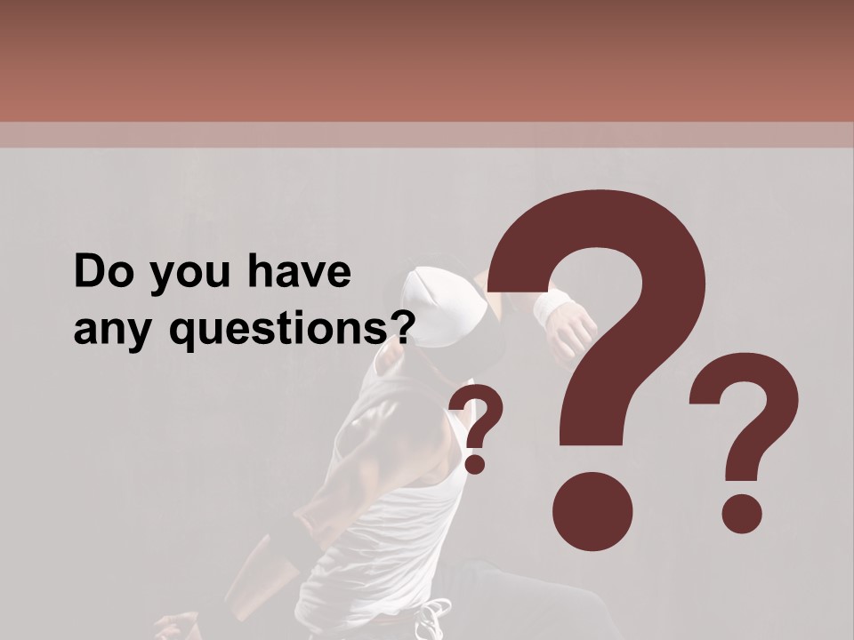 Aerobics Cool Pose PowerPoint Template