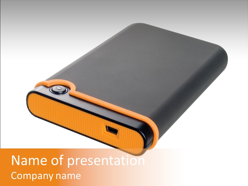 Button Drive Personal PowerPoint Template