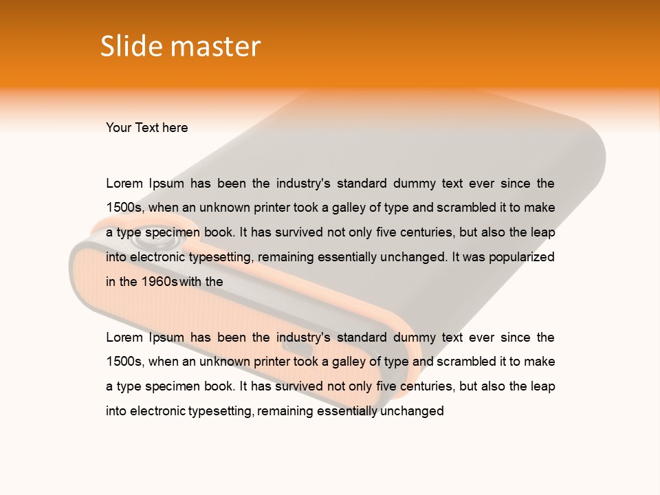 Button Drive Personal PowerPoint Template