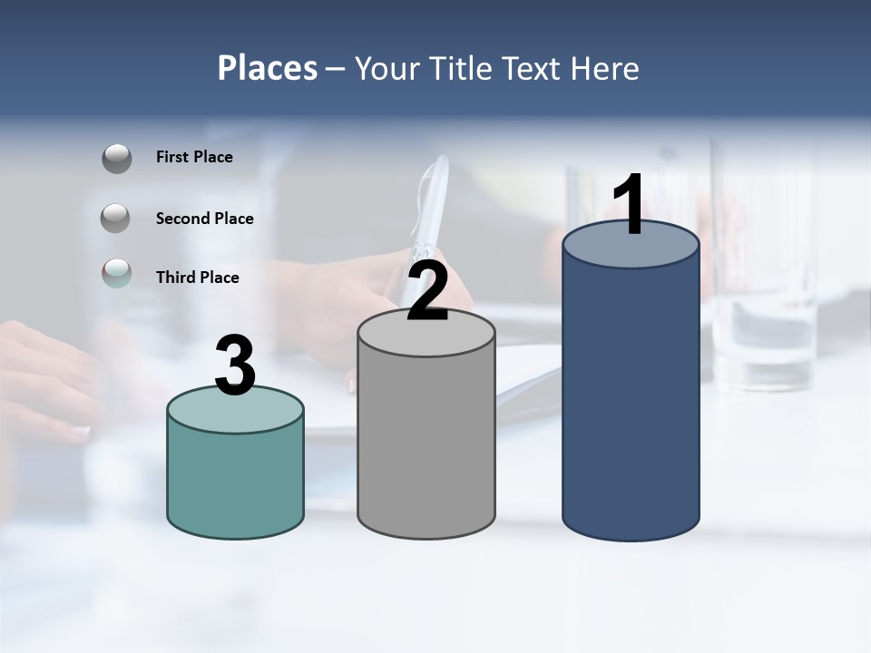 White Background Tank PowerPoint Template