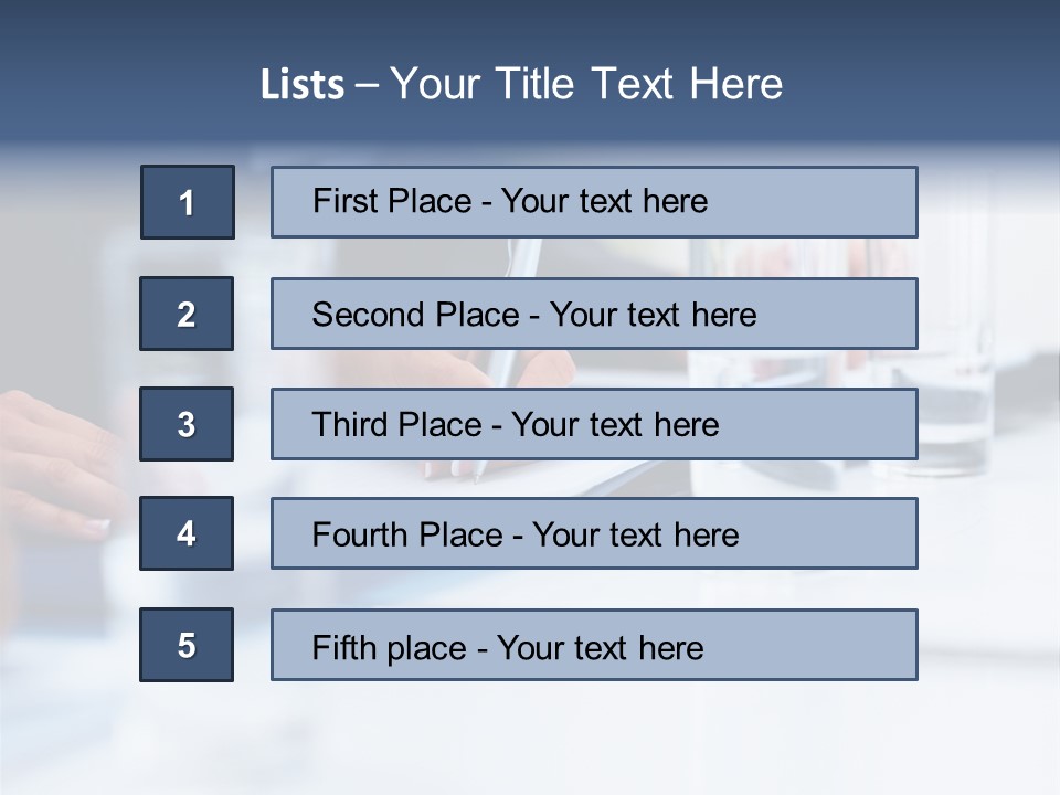 White Background Tank PowerPoint Template