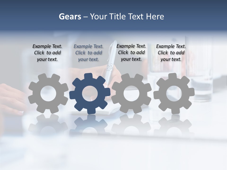 White Background Tank PowerPoint Template