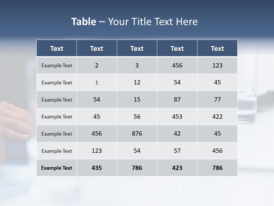 White Background Tank PowerPoint Template