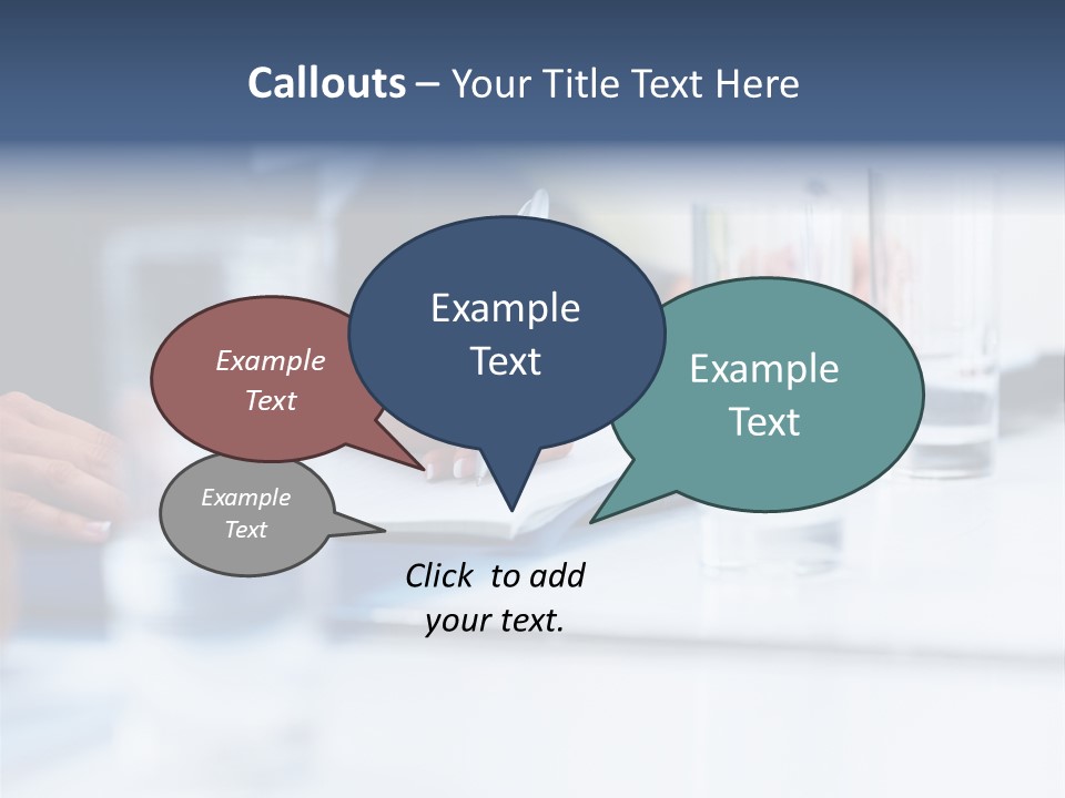 White Background Tank PowerPoint Template