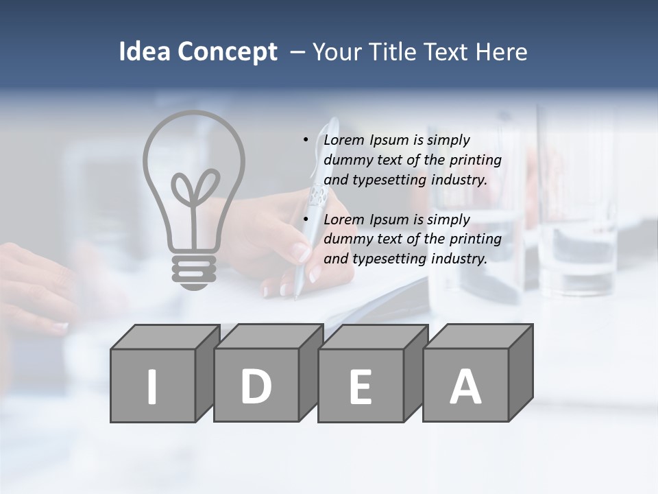 White Background Tank PowerPoint Template