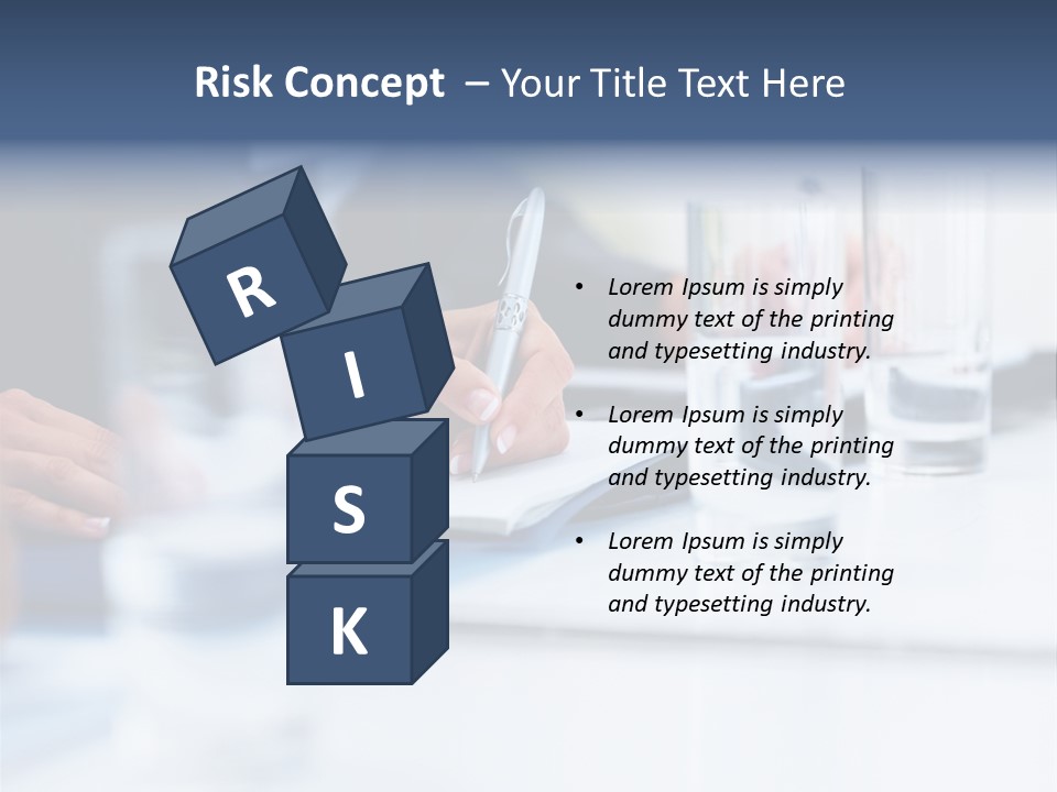 White Background Tank PowerPoint Template