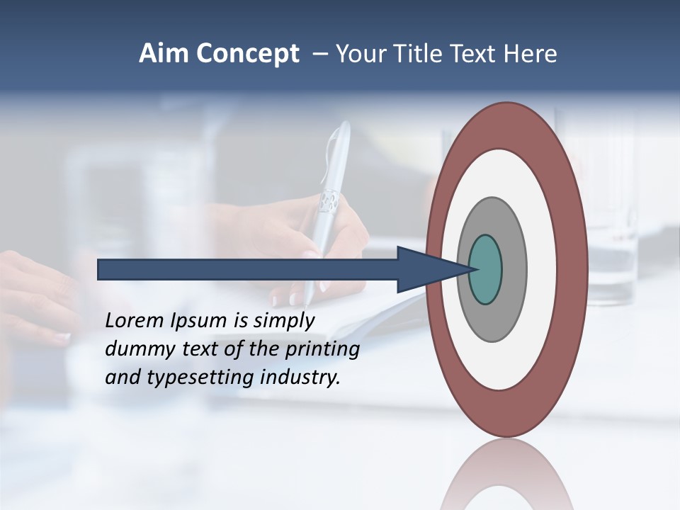 White Background Tank PowerPoint Template