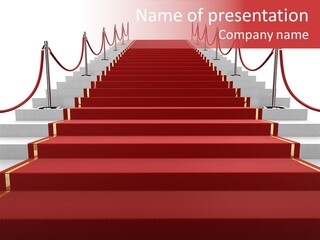 Award Stair Isolated PowerPoint Template