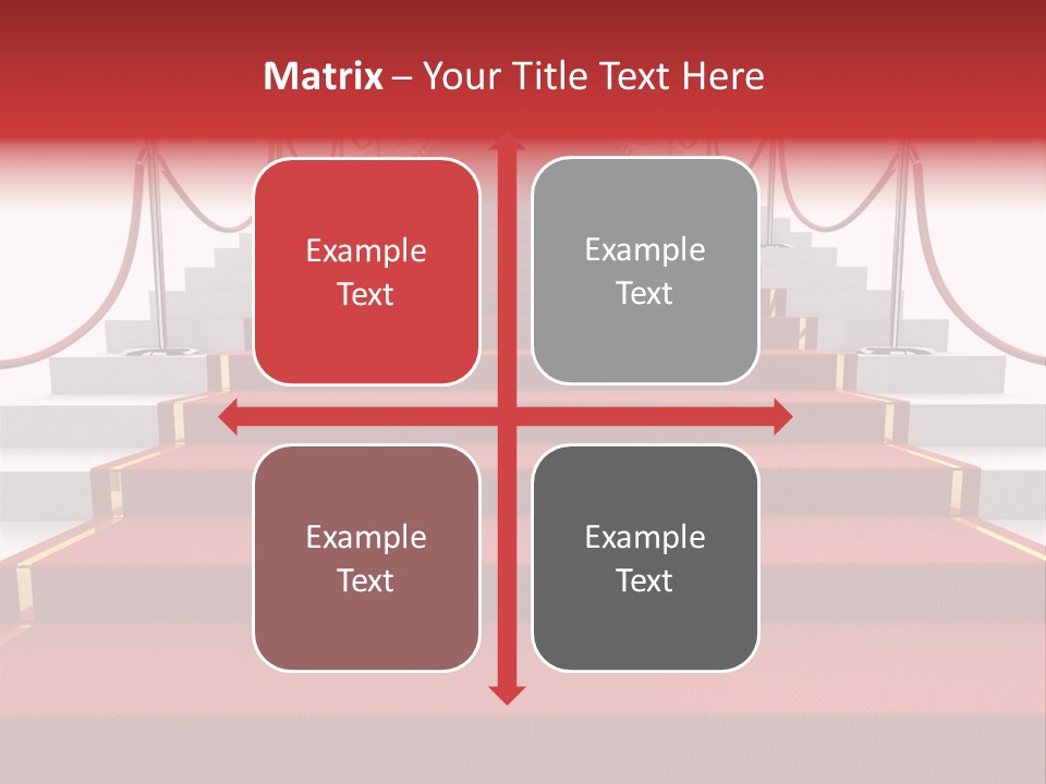 Award Stair Isolated PowerPoint Template