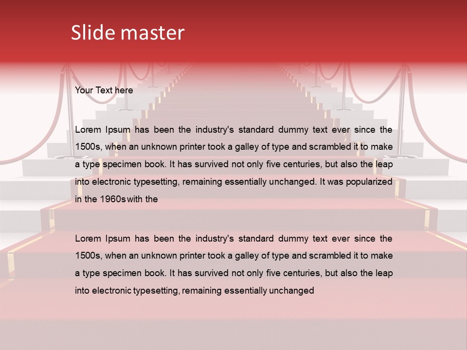 Award Stair Isolated PowerPoint Template