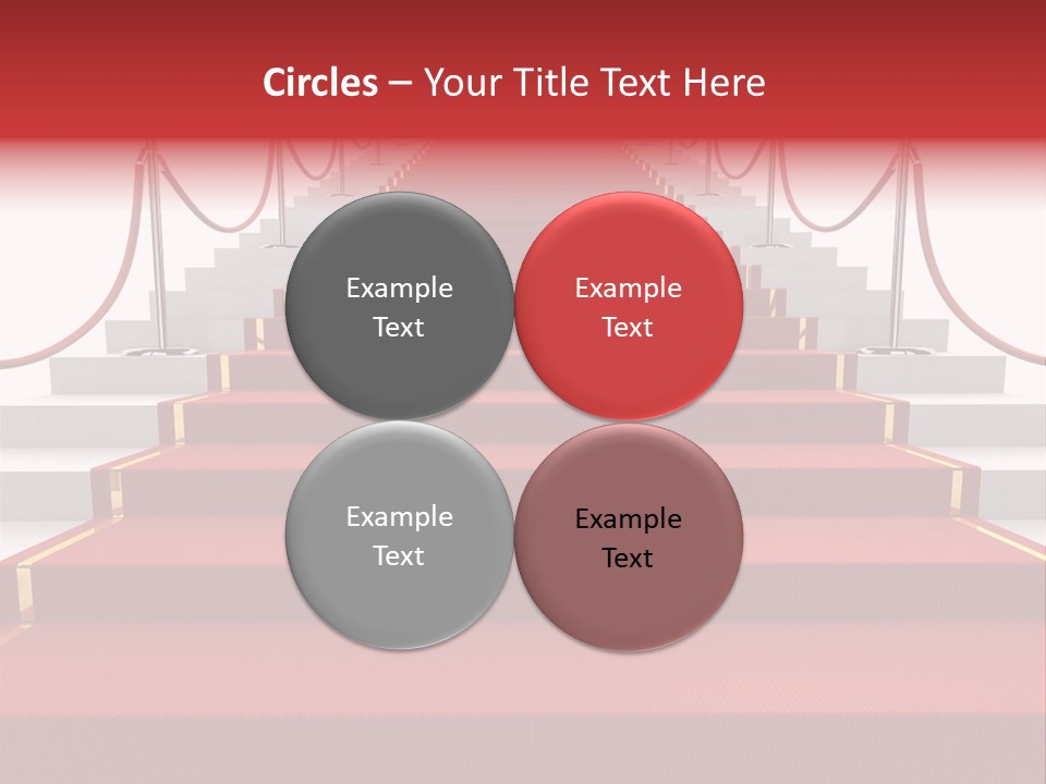 Award Stair Isolated PowerPoint Template