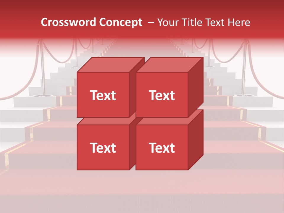 Award Stair Isolated PowerPoint Template