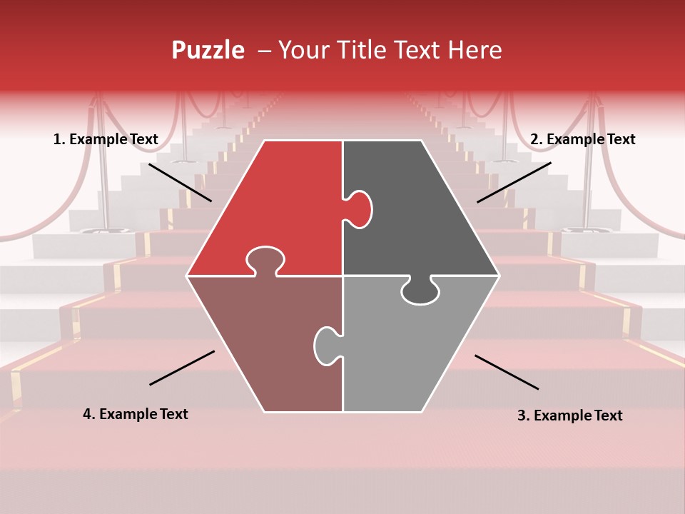 Award Stair Isolated PowerPoint Template