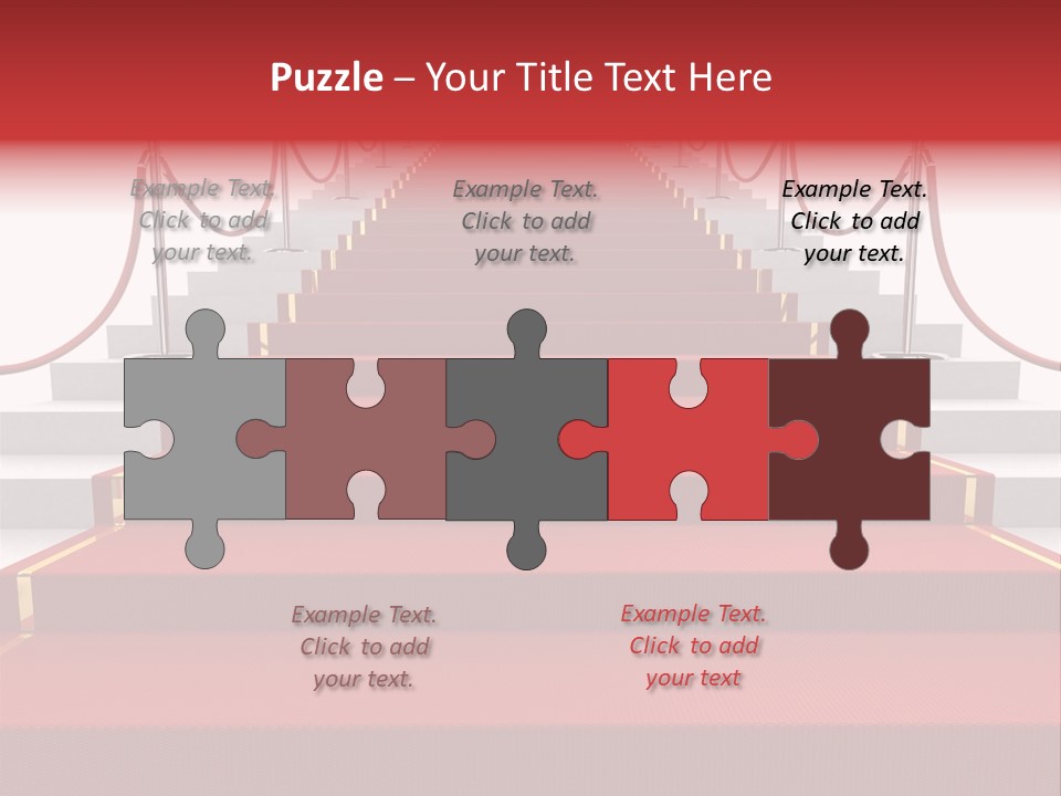 Award Stair Isolated PowerPoint Template