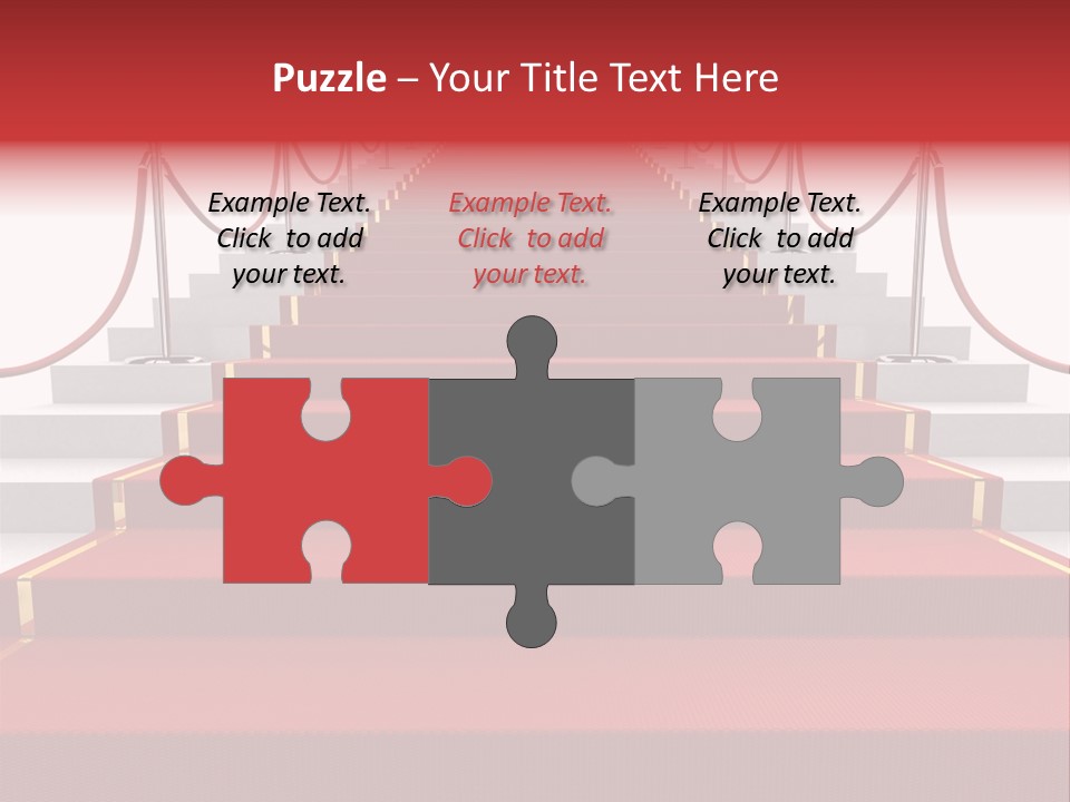 Award Stair Isolated PowerPoint Template