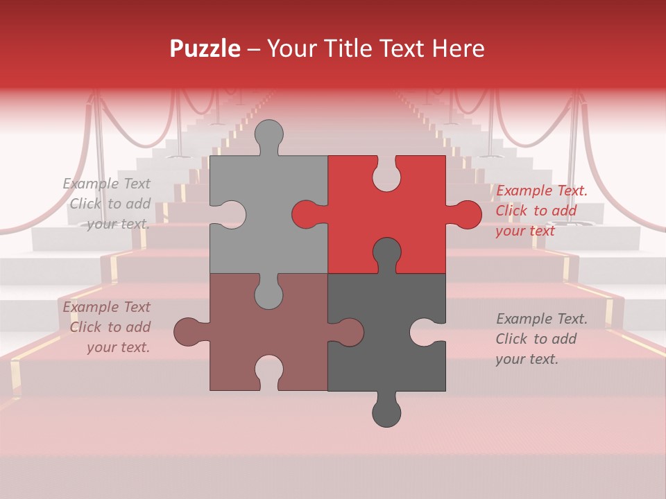 Award Stair Isolated PowerPoint Template