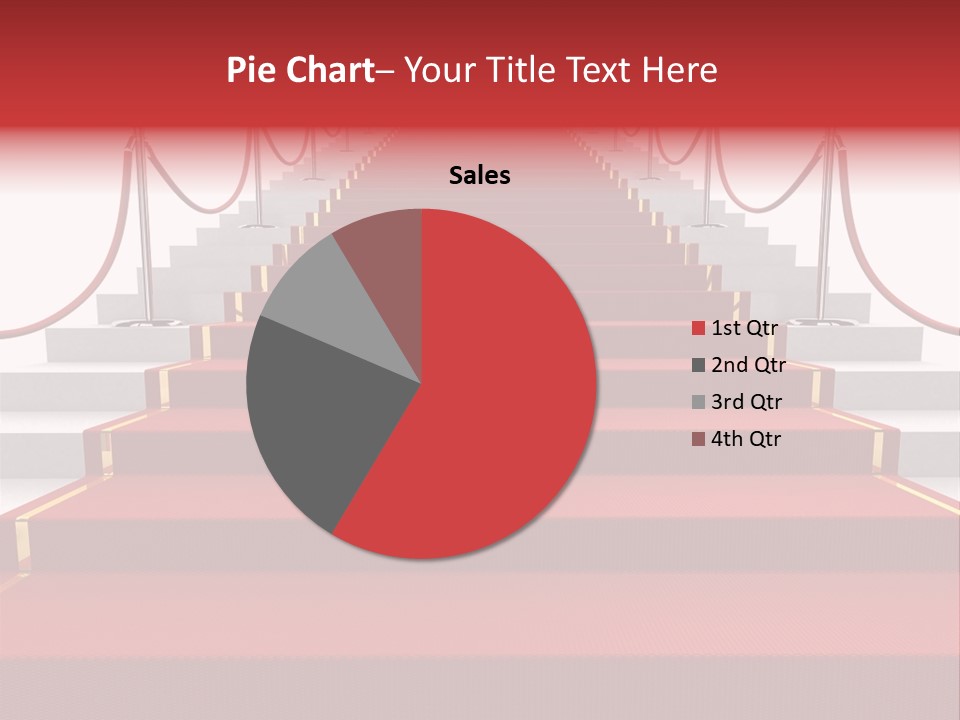 Award Stair Isolated PowerPoint Template