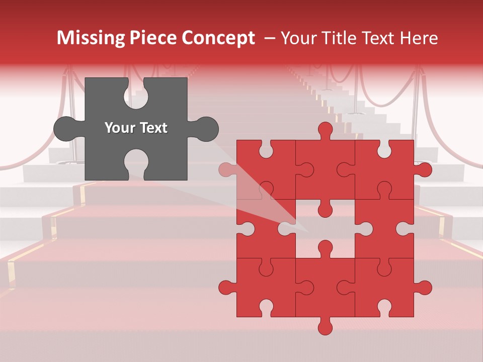 Award Stair Isolated PowerPoint Template