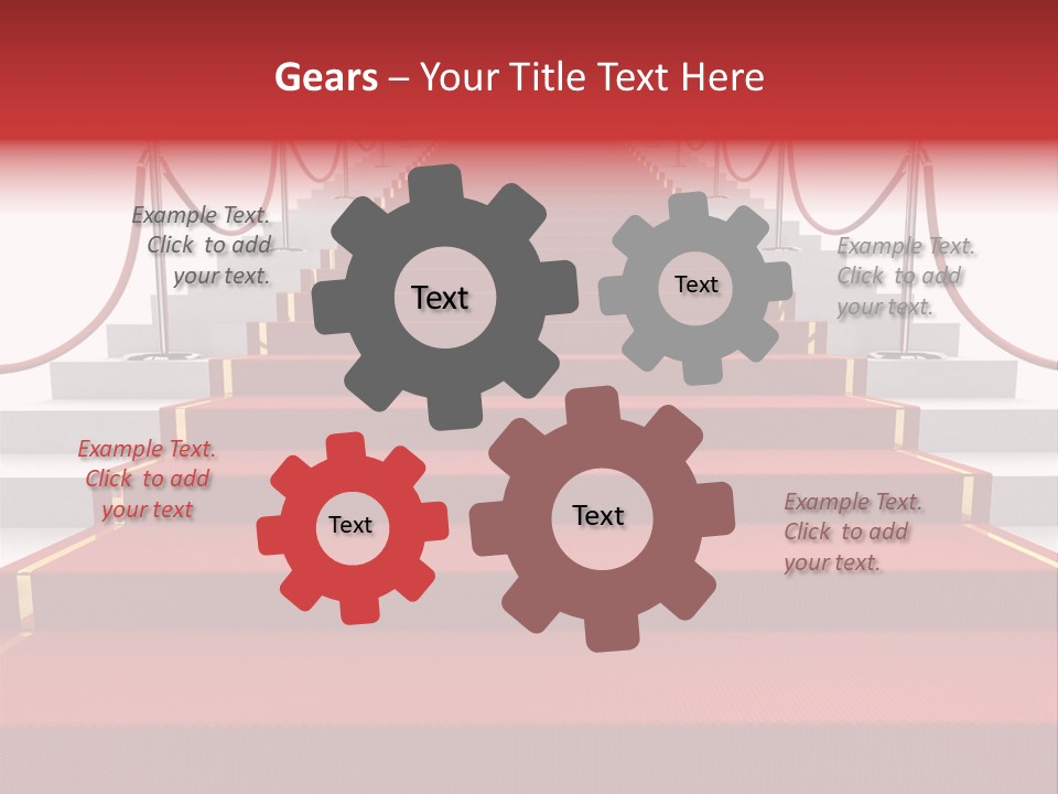 Award Stair Isolated PowerPoint Template
