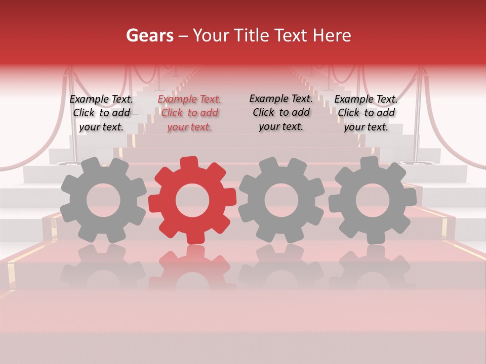 Award Stair Isolated PowerPoint Template