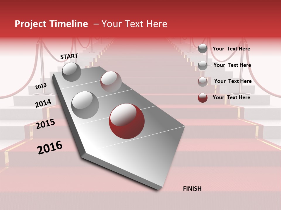 Award Stair Isolated PowerPoint Template