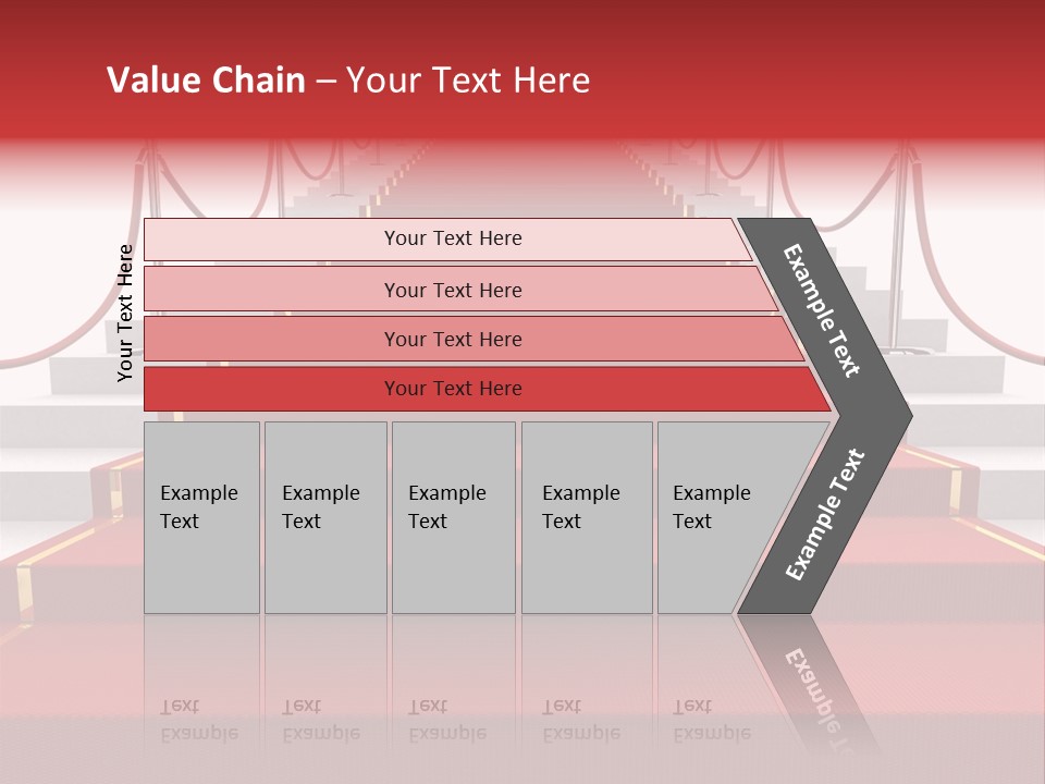 Award Stair Isolated PowerPoint Template
