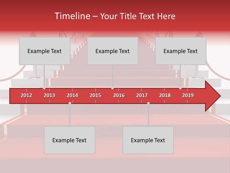 Award Stair Isolated PowerPoint Template