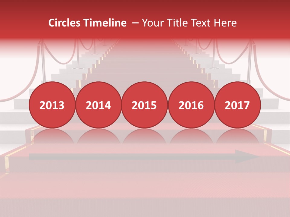 Award Stair Isolated PowerPoint Template