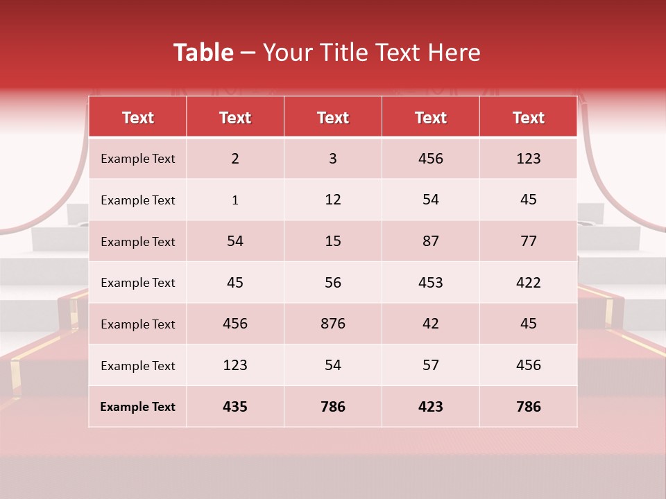 Award Stair Isolated PowerPoint Template