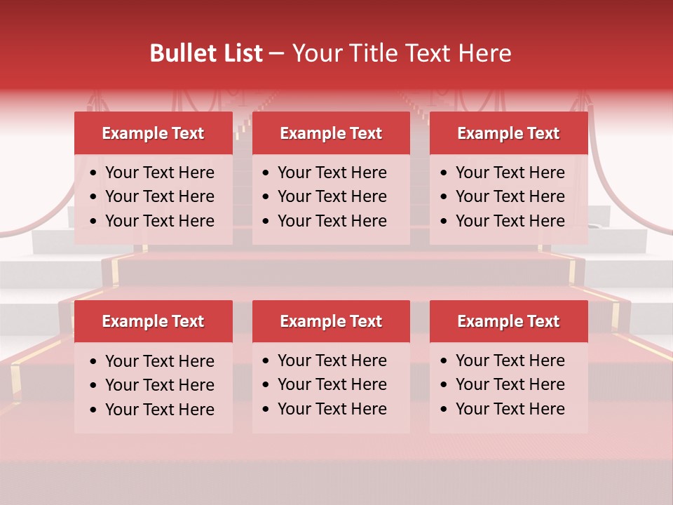 Award Stair Isolated PowerPoint Template