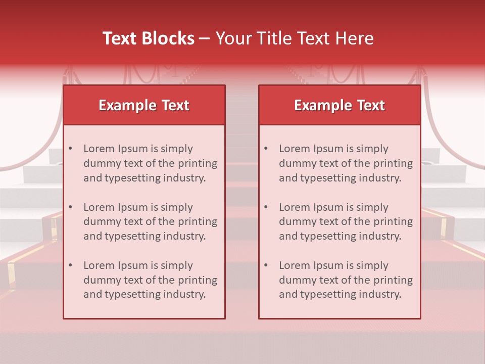 Award Stair Isolated PowerPoint Template