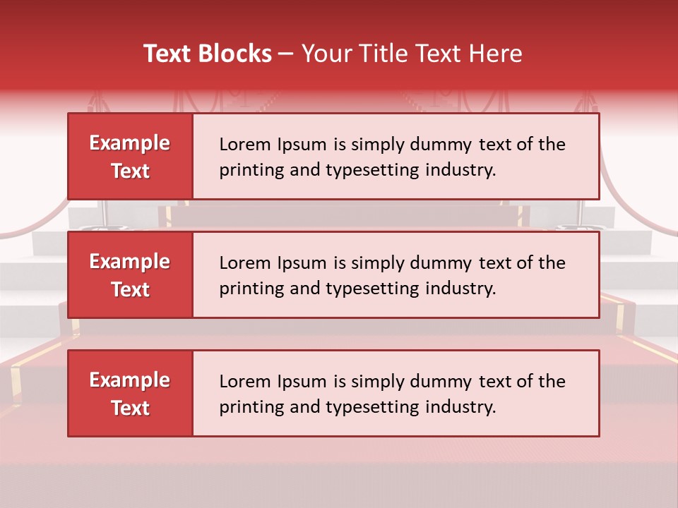 Award Stair Isolated PowerPoint Template