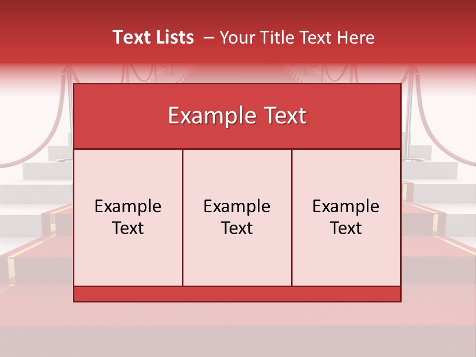 Award Stair Isolated PowerPoint Template