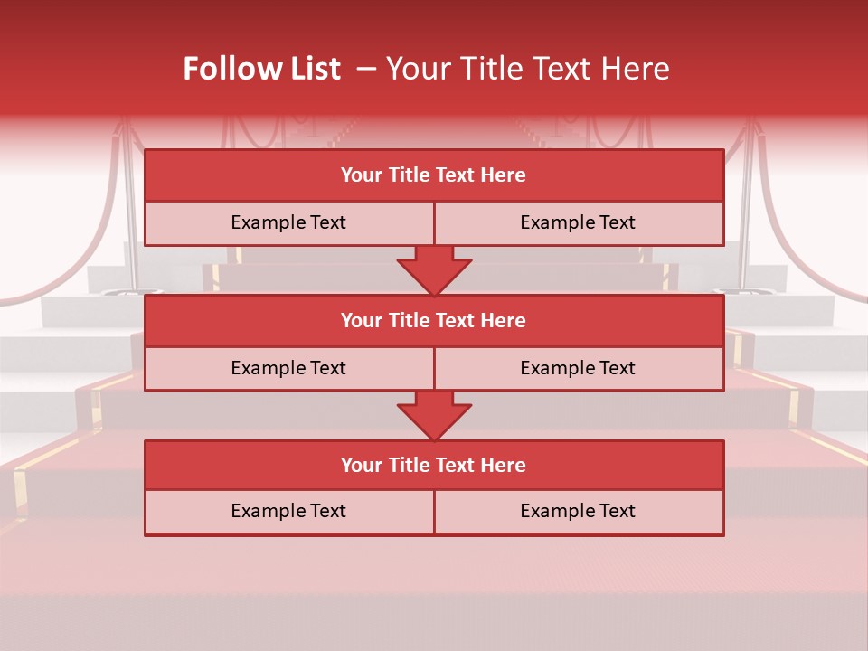 Award Stair Isolated PowerPoint Template