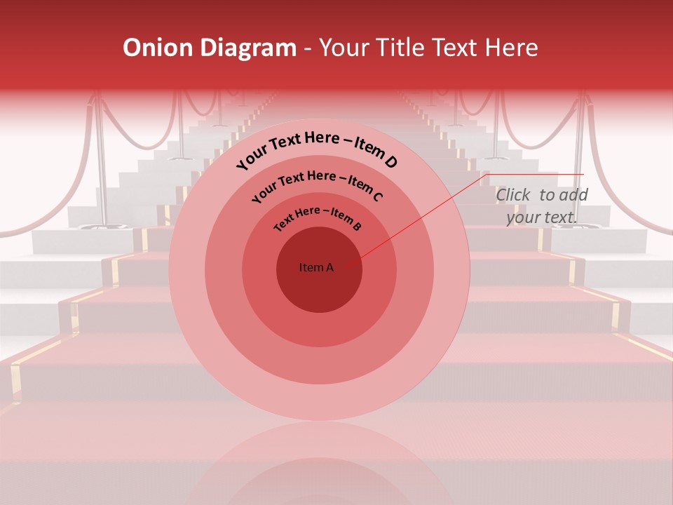 Award Stair Isolated PowerPoint Template