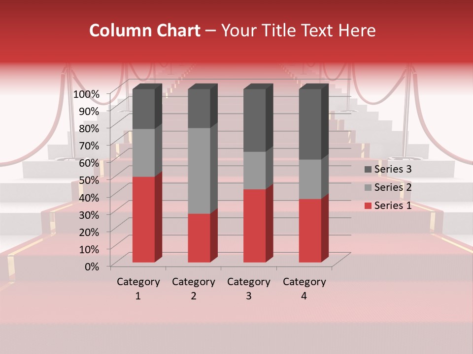 Award Stair Isolated PowerPoint Template