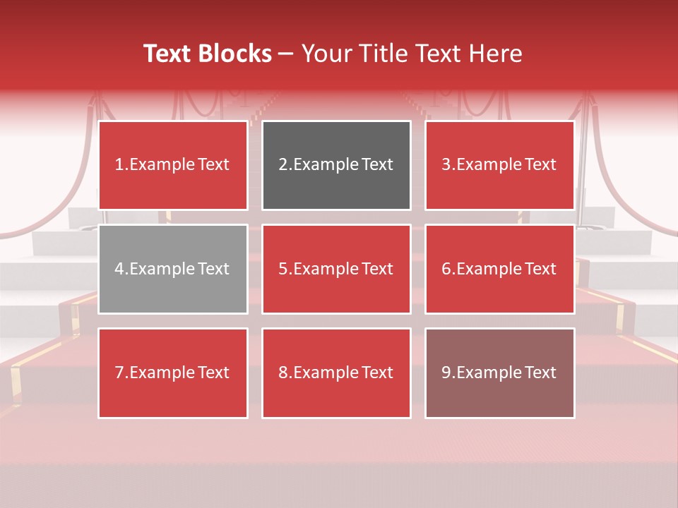 Award Stair Isolated PowerPoint Template