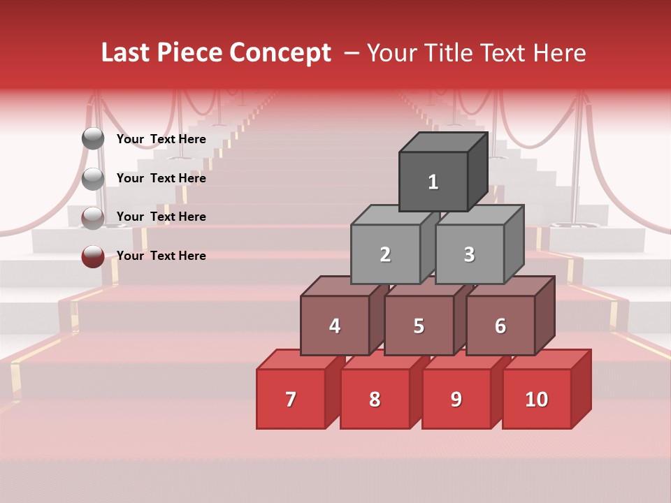 Award Stair Isolated PowerPoint Template