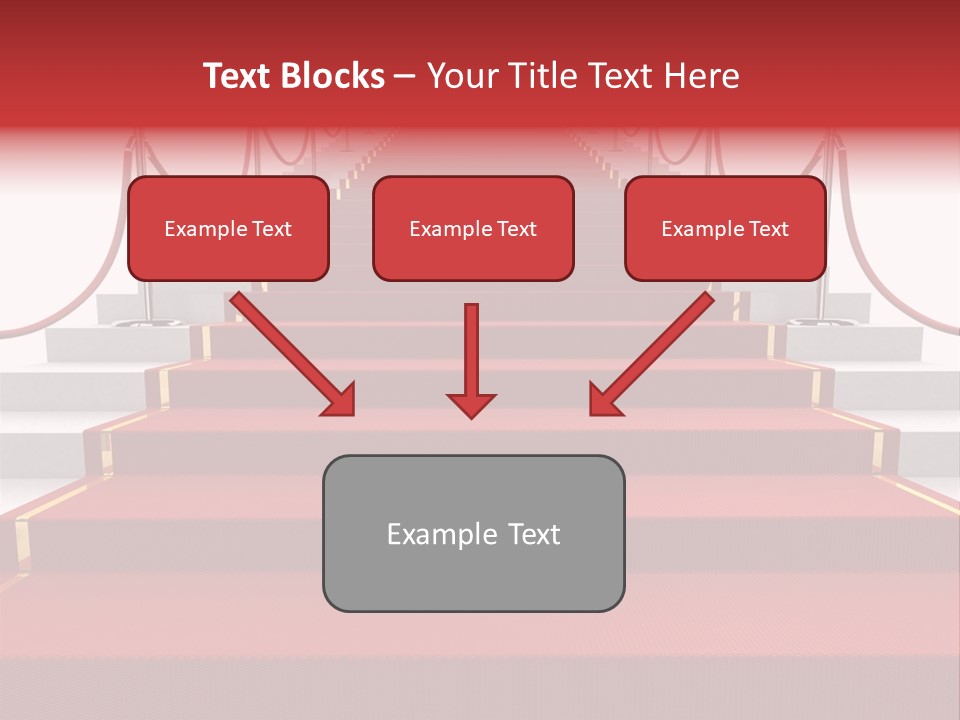 Award Stair Isolated PowerPoint Template