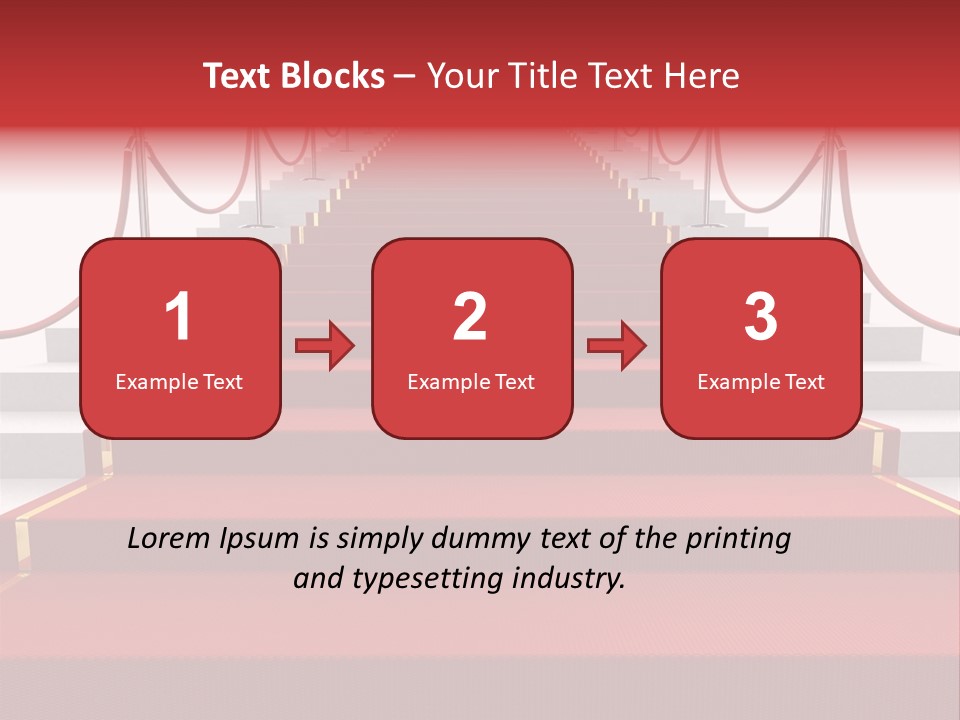 Award Stair Isolated PowerPoint Template