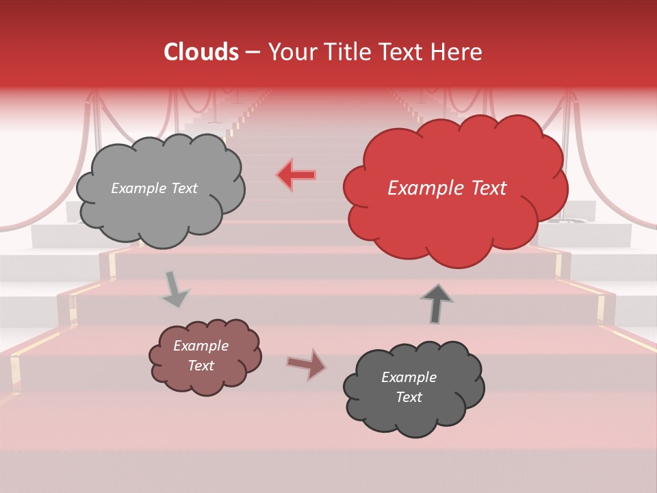 Award Stair Isolated PowerPoint Template