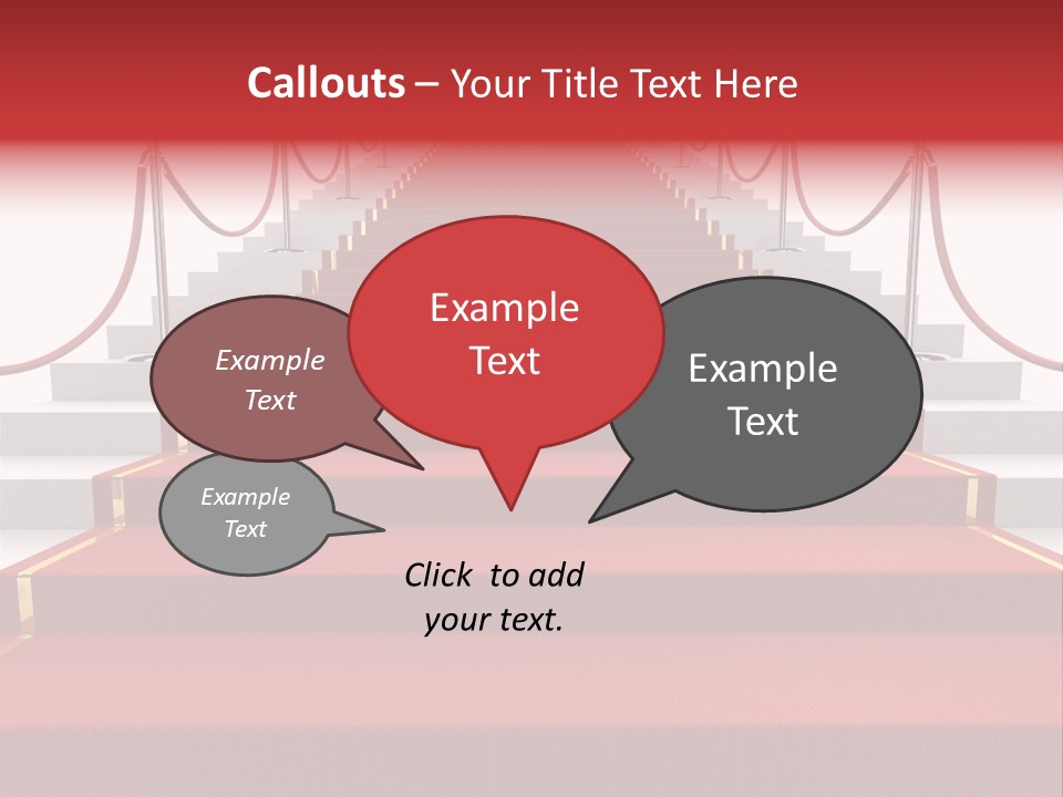 Award Stair Isolated PowerPoint Template