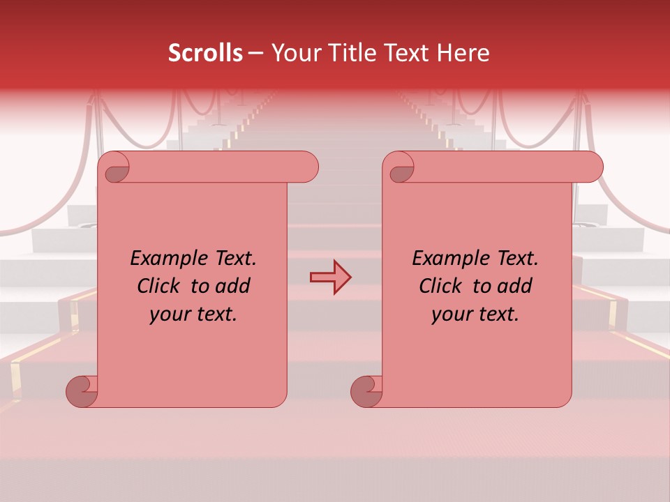 Award Stair Isolated PowerPoint Template