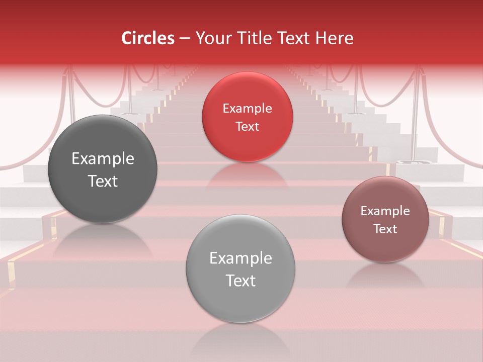 Award Stair Isolated PowerPoint Template
