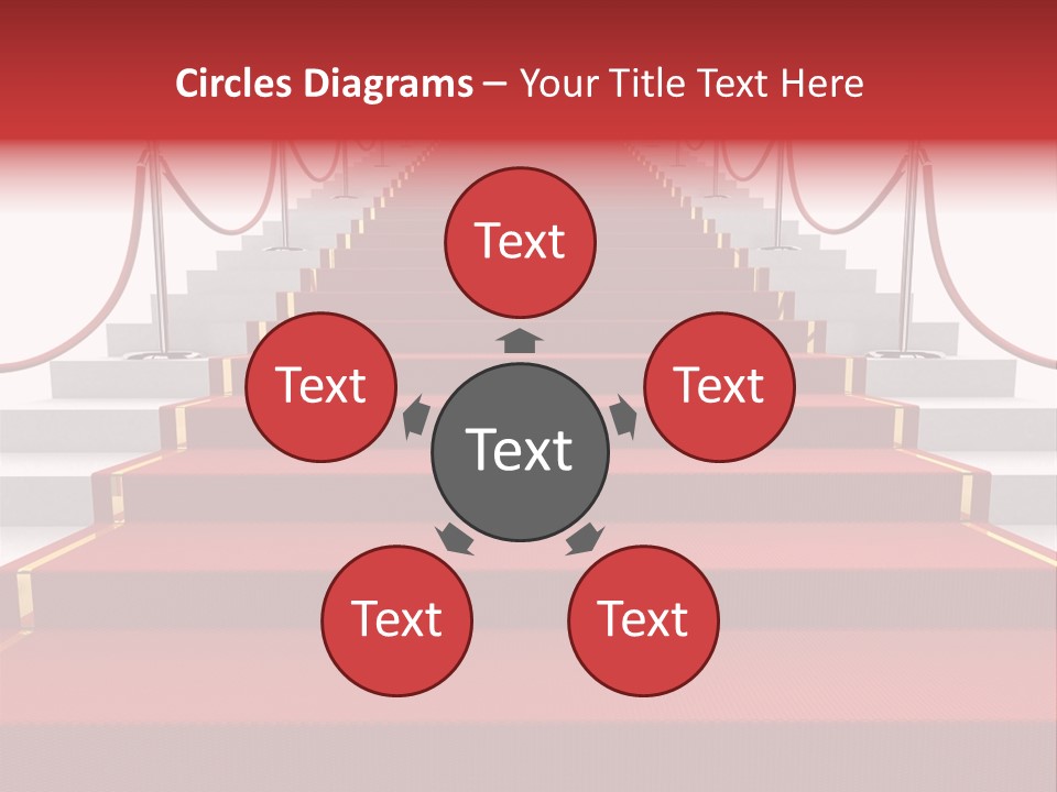 Award Stair Isolated PowerPoint Template