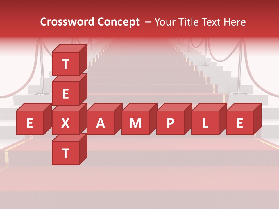 Award Stair Isolated PowerPoint Template